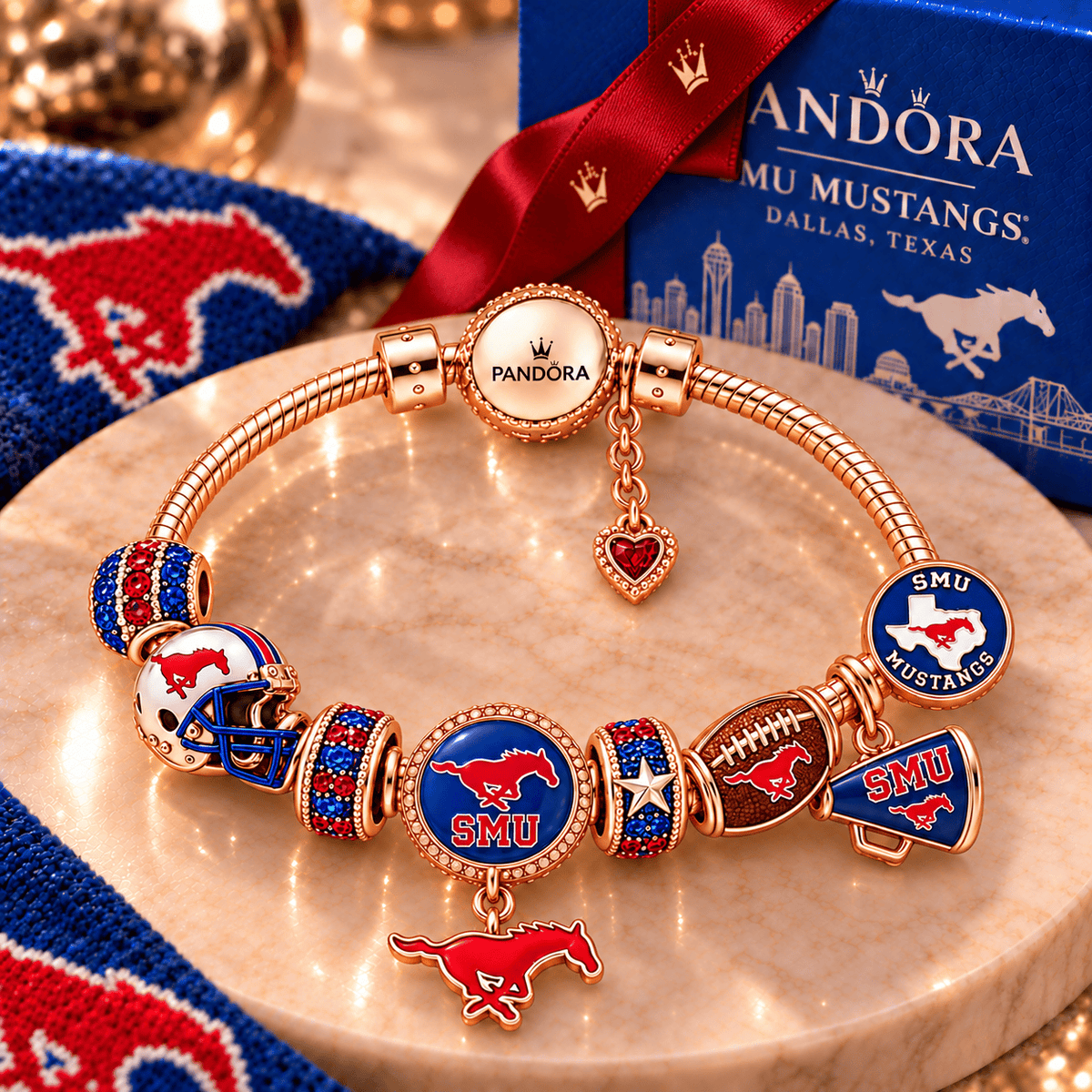 SMUM Gold Charm Bracelet Set PNPA