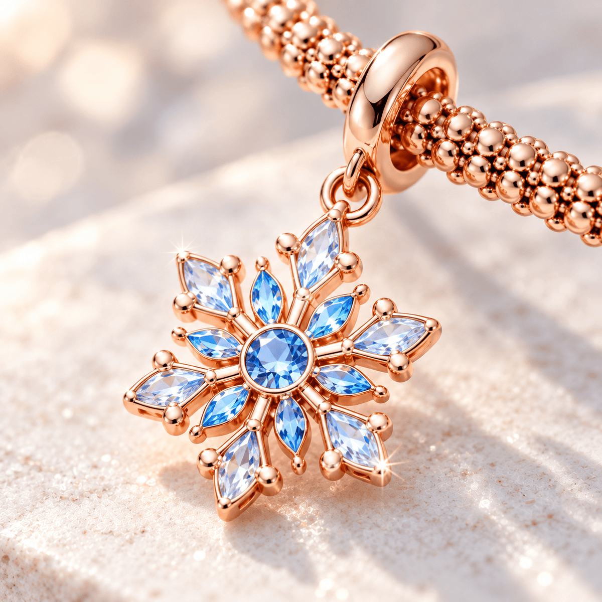 FRZ Rose Gold Charm Bracelet Set TTTT