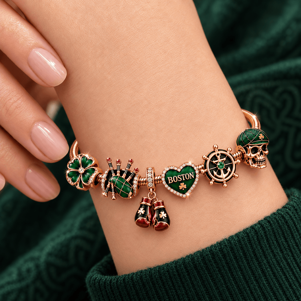 DKMP Rose Gold Charm Bracelet Set TMH