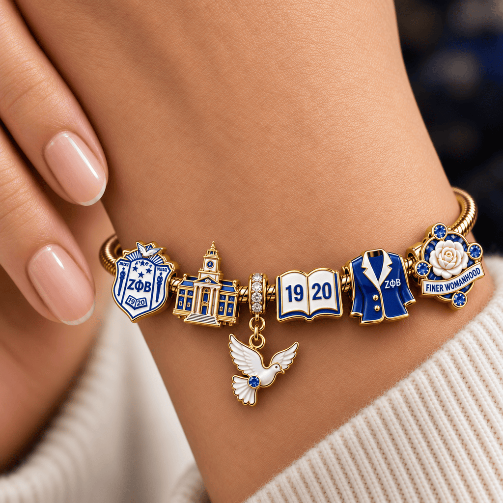 ZPB Silver Charm Bracelet Set NTVA