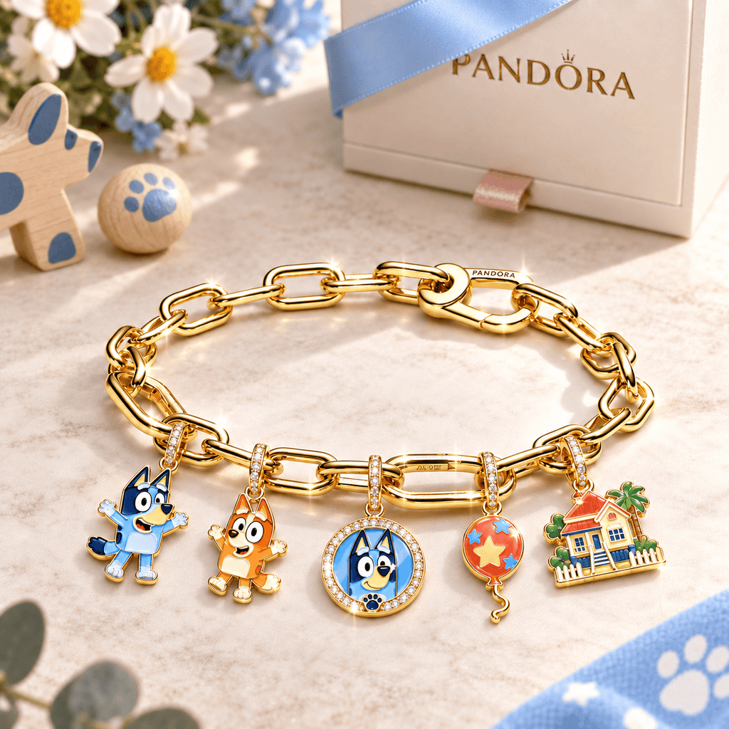 BLU Gold Charm Bracelet Set BMD
