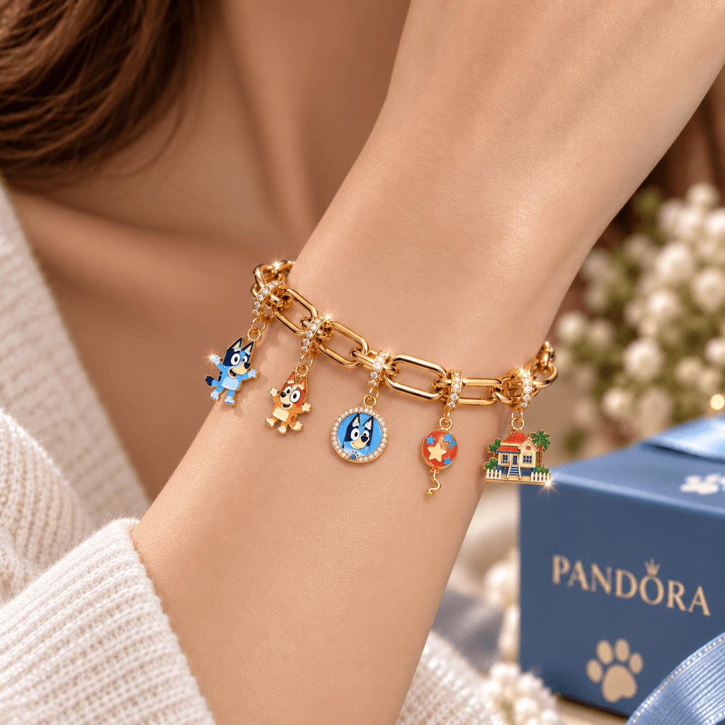 BLU Gold Charm Bracelet Set BMD