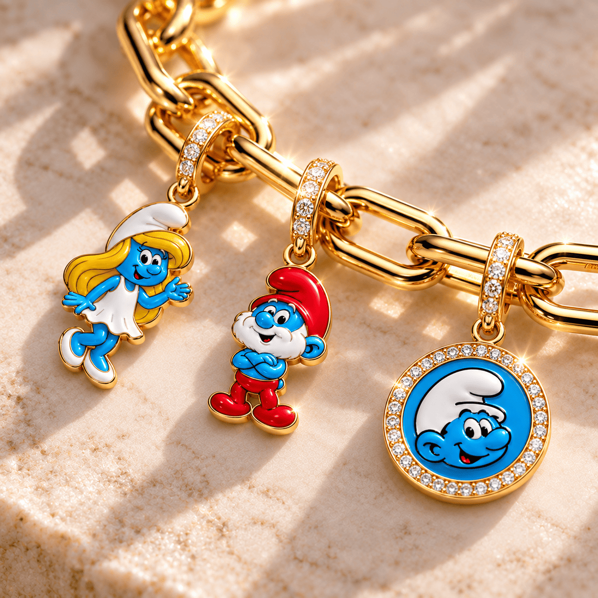 TSM Gold Charm Bracelet Set BMD