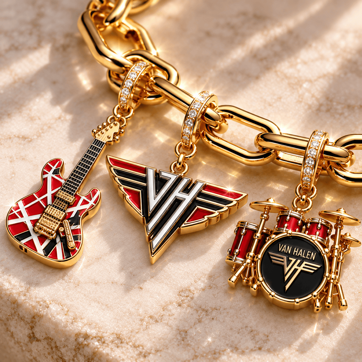 VHL Gold Charm Bracelet Set BMD