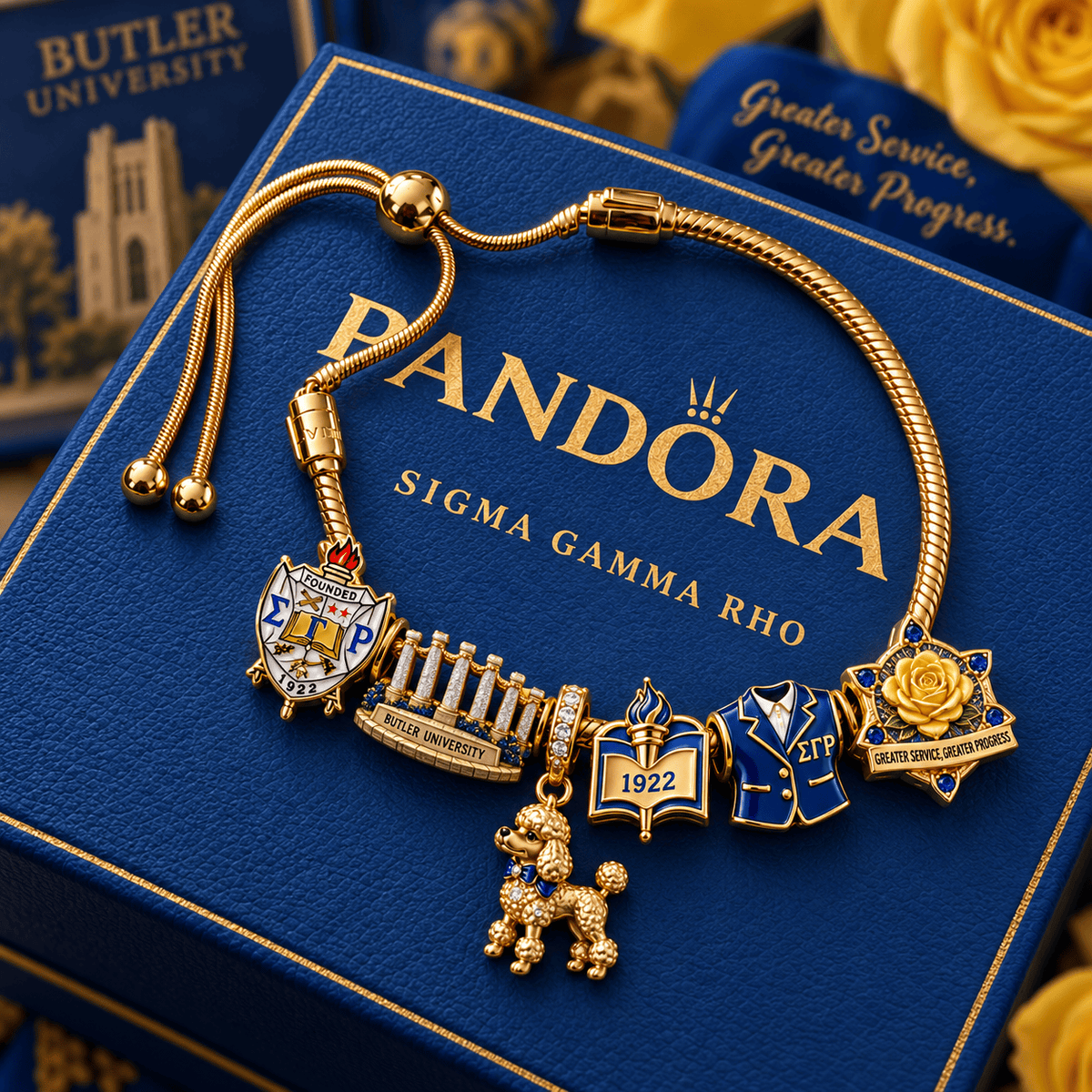 SGRO Silver Charm Bracelet Set NTVA