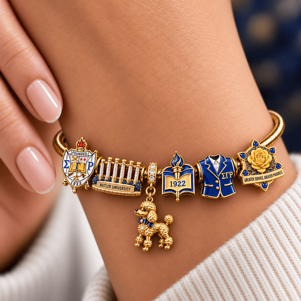 SGRO Silver Charm Bracelet Set NTVA