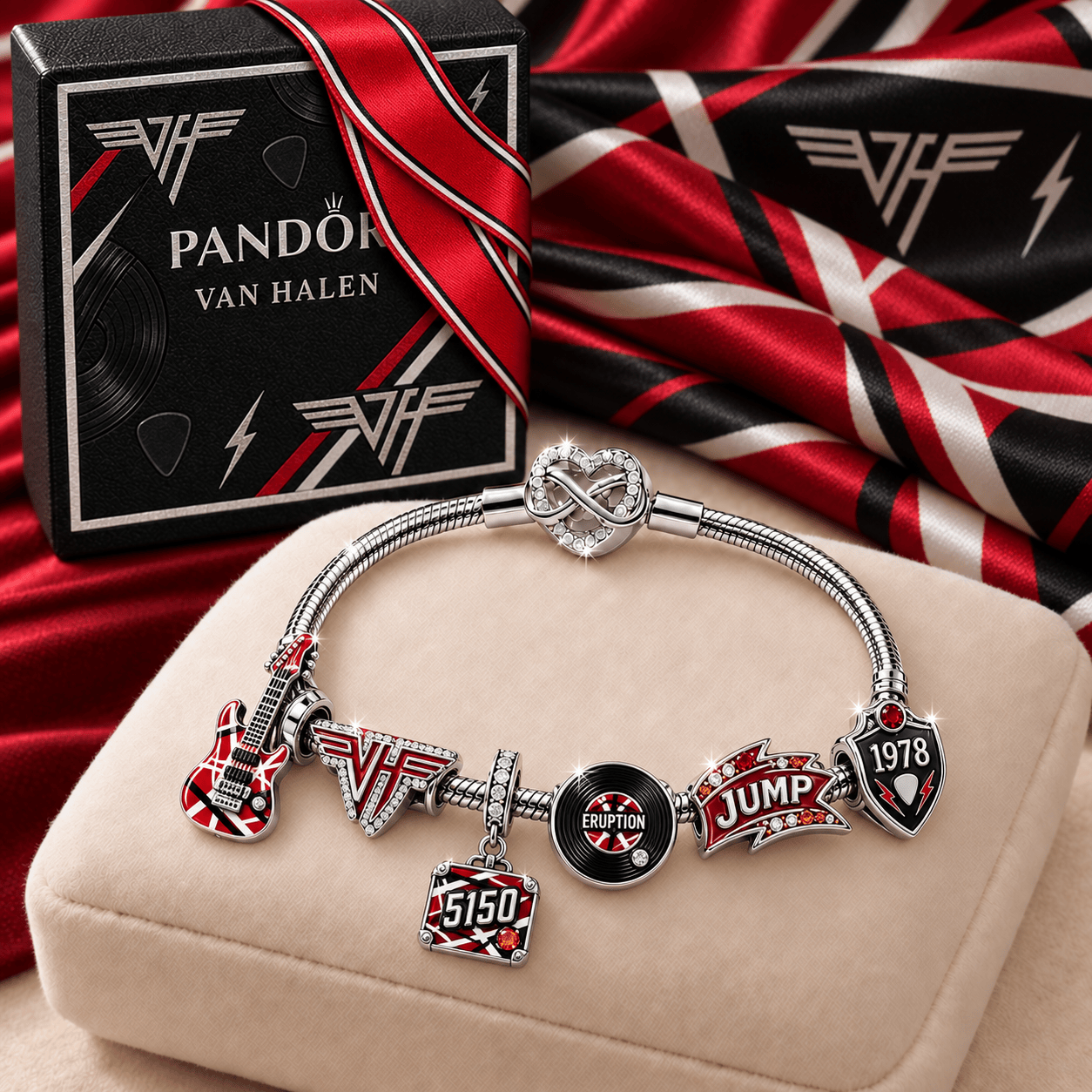 VHL Sliver Charm Bracelet Set TMH