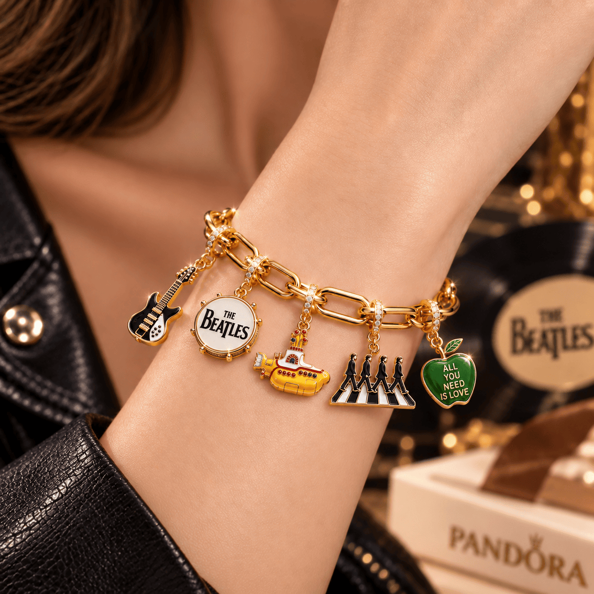 TBE Gold Charm Bracelet Set BMD