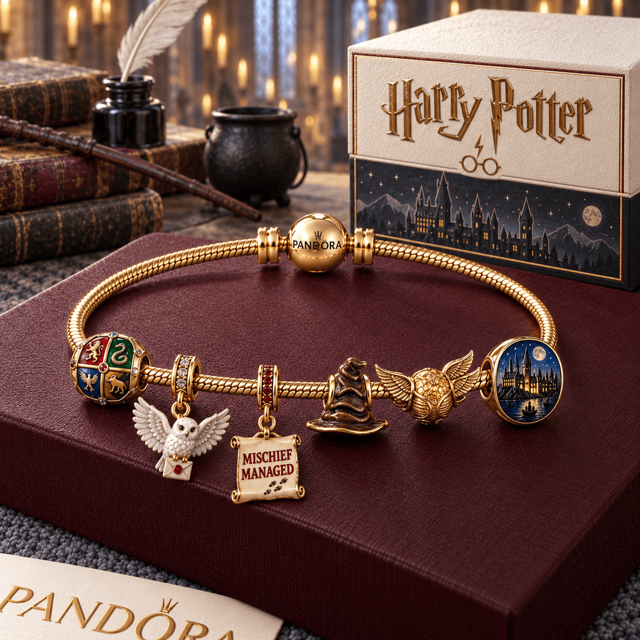 HRP Gold Charm Bracelet Set HQH