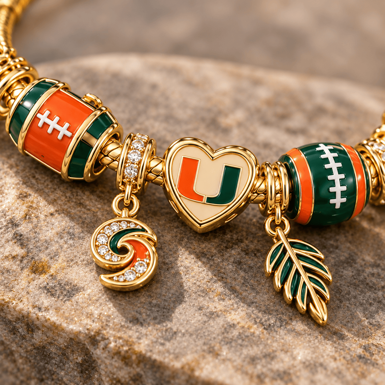 MHC Gold Charm Bracelet Set PTKL