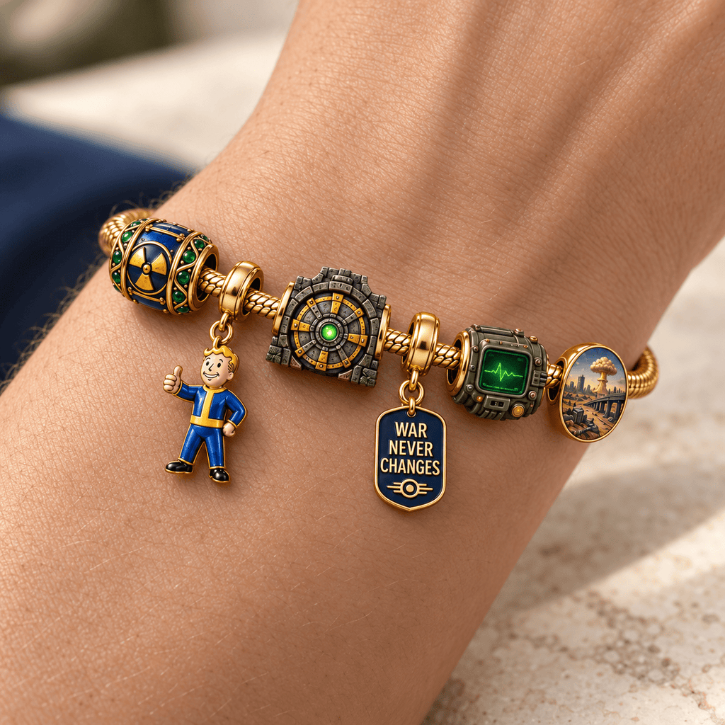 FOG Gold Charm Bracelet Set HQH