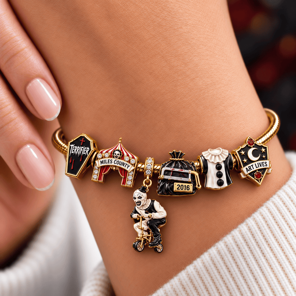 TEF Silver Charm Bracelet Set NTVA