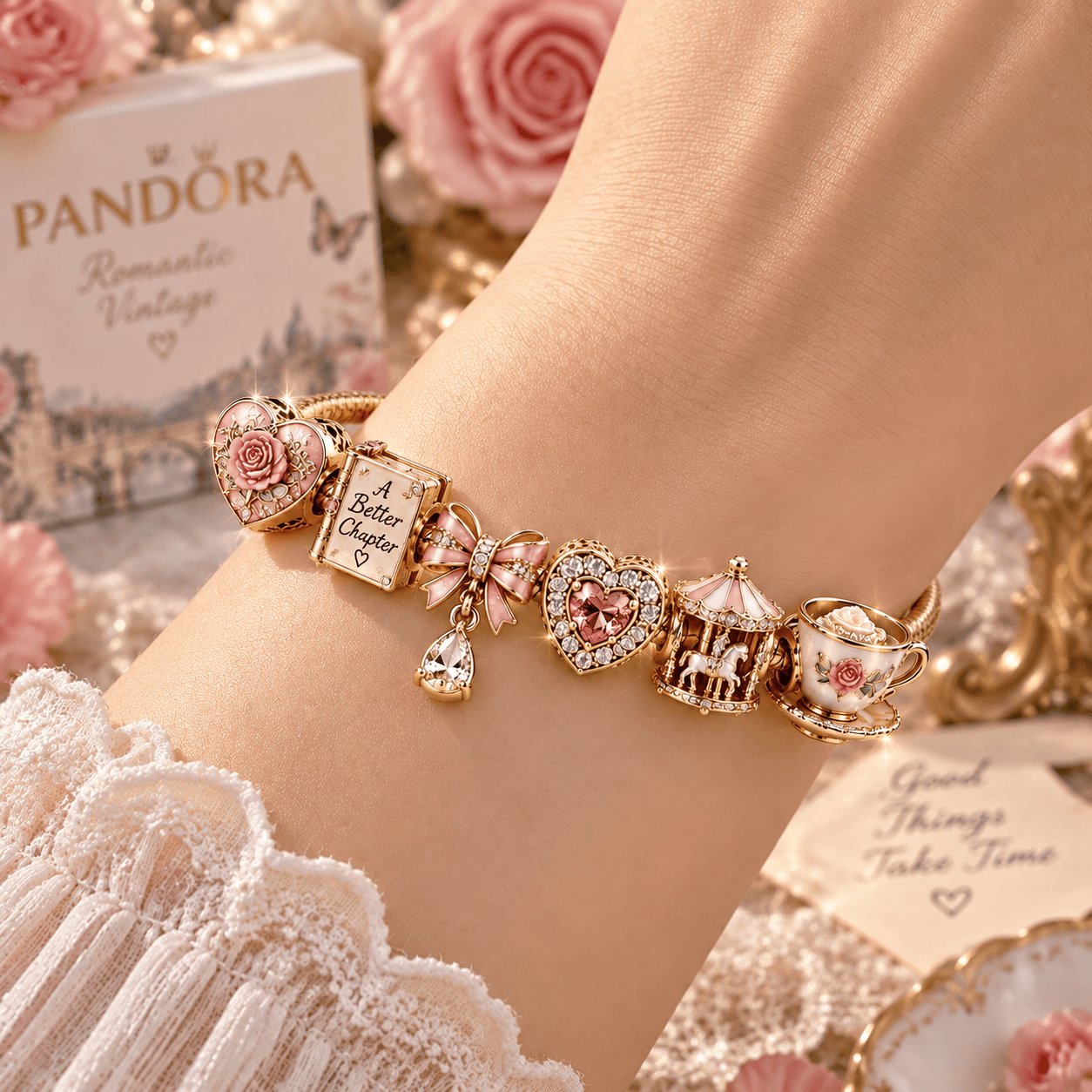RMTVT Gold Charm Bracelet Set TTN