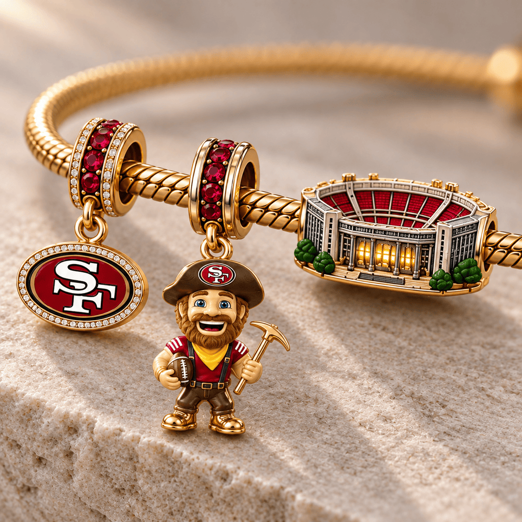 SF49 Gold Charm Bracelet Set HQH
