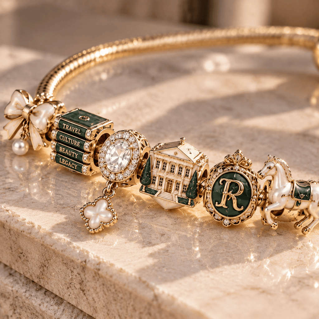 OMN Gold Charm Bracelet Set TTN