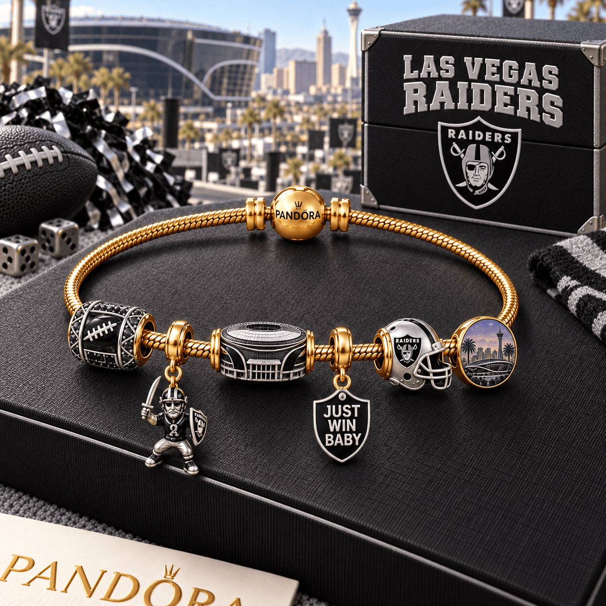 LVR Gold Charm Bracelet Set HQH
