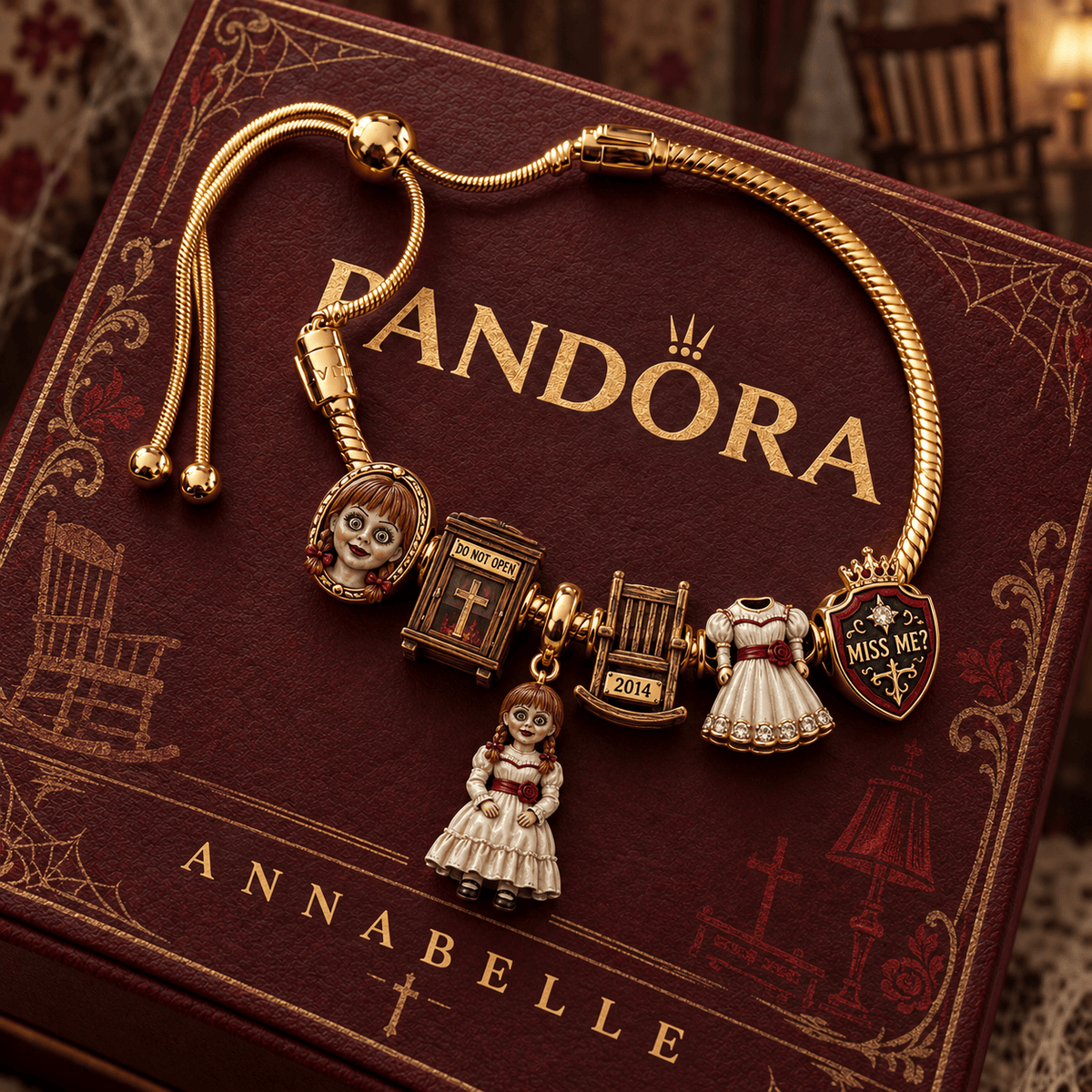ANBL Silver Charm Bracelet Set NTVA