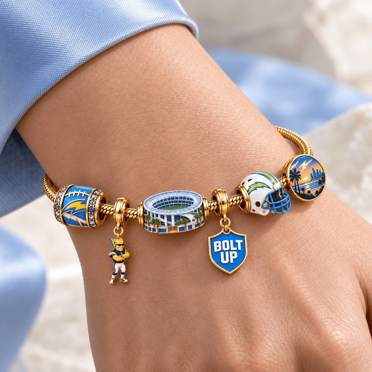 LAC Gold Charm Bracelet Set HQH