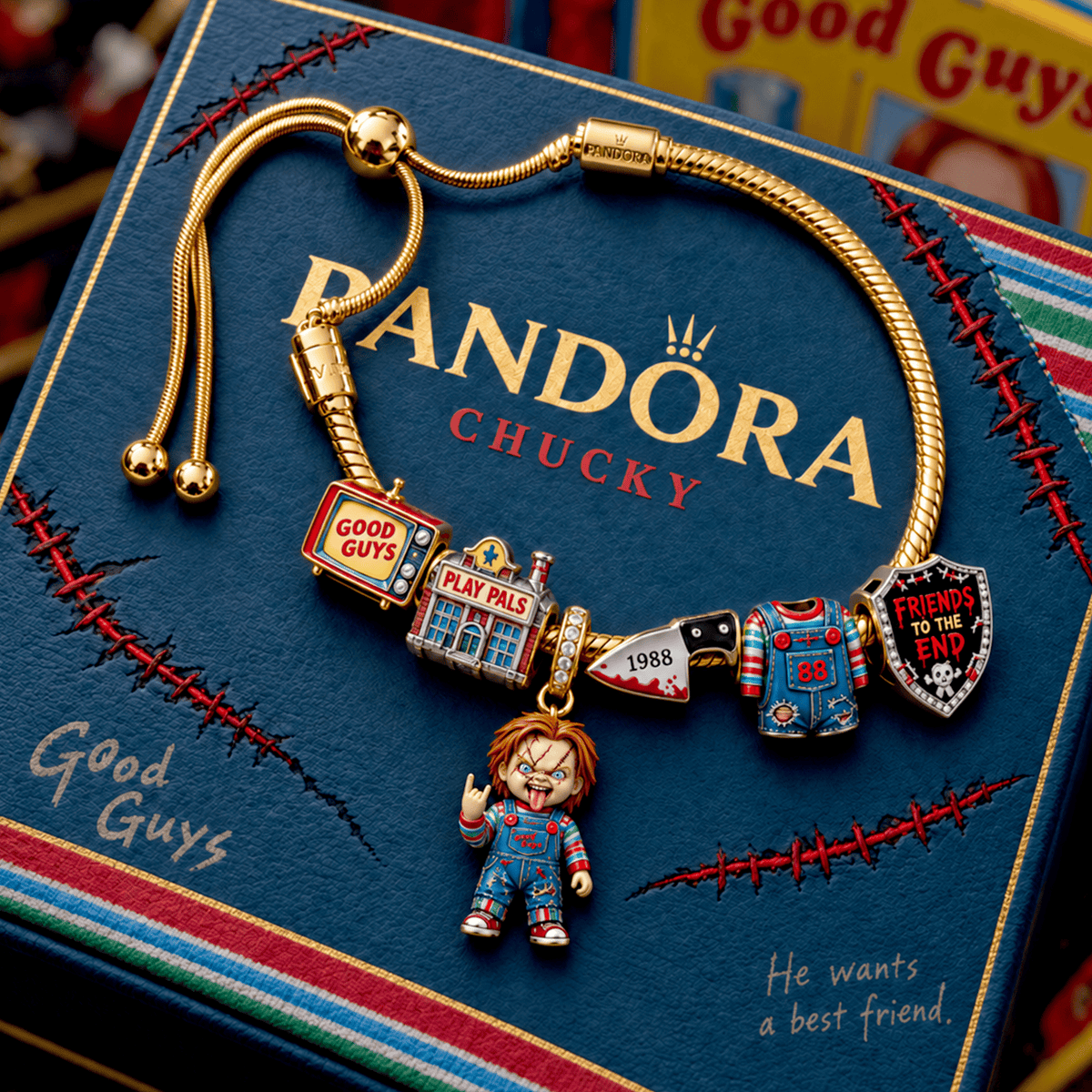 CKY Silver Charm Bracelet Set NTVA