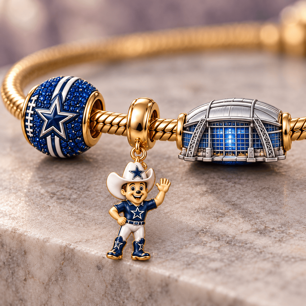 DLCB Gold Charm Bracelet Set HQH