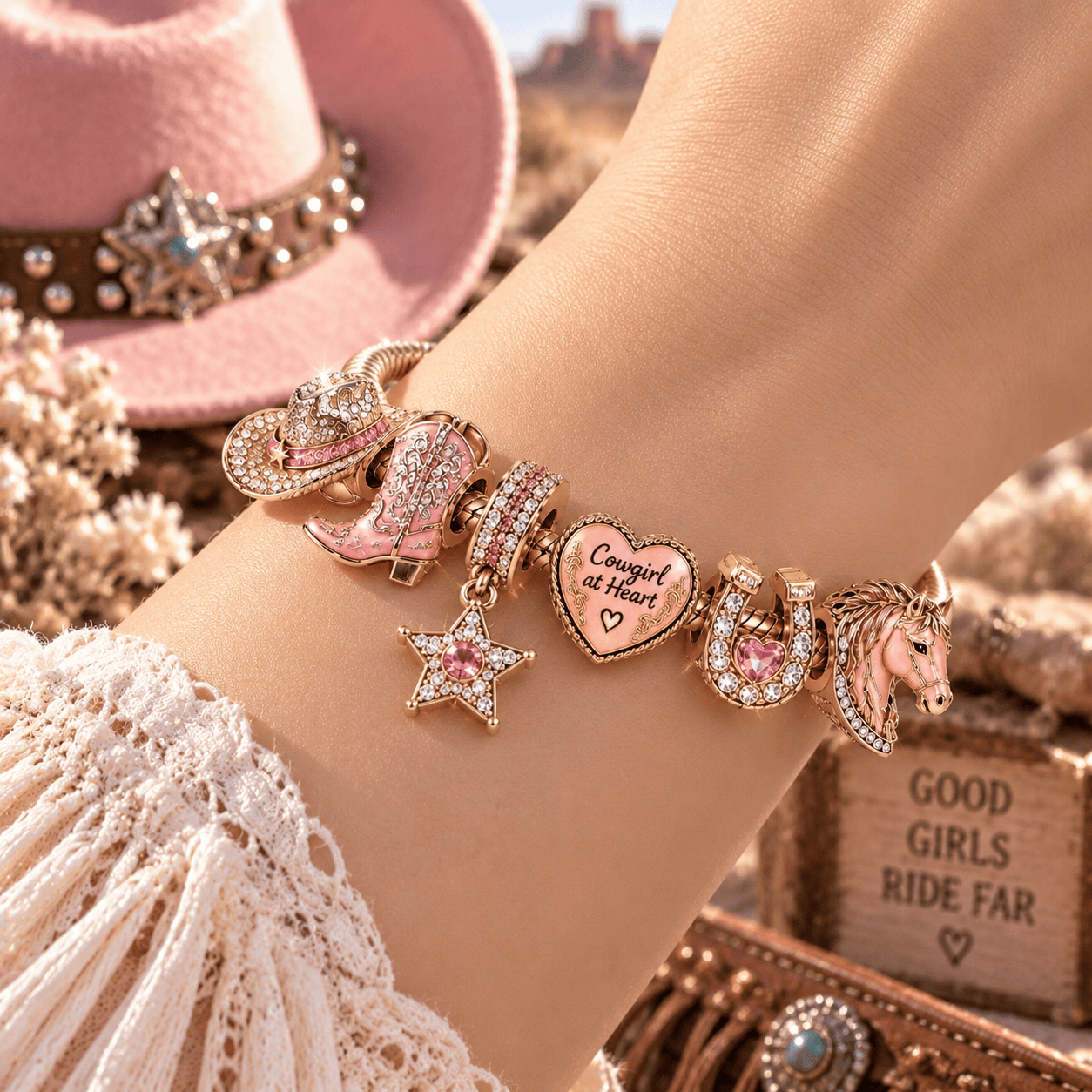 RSCG Gold Charm Bracelet Set TTN