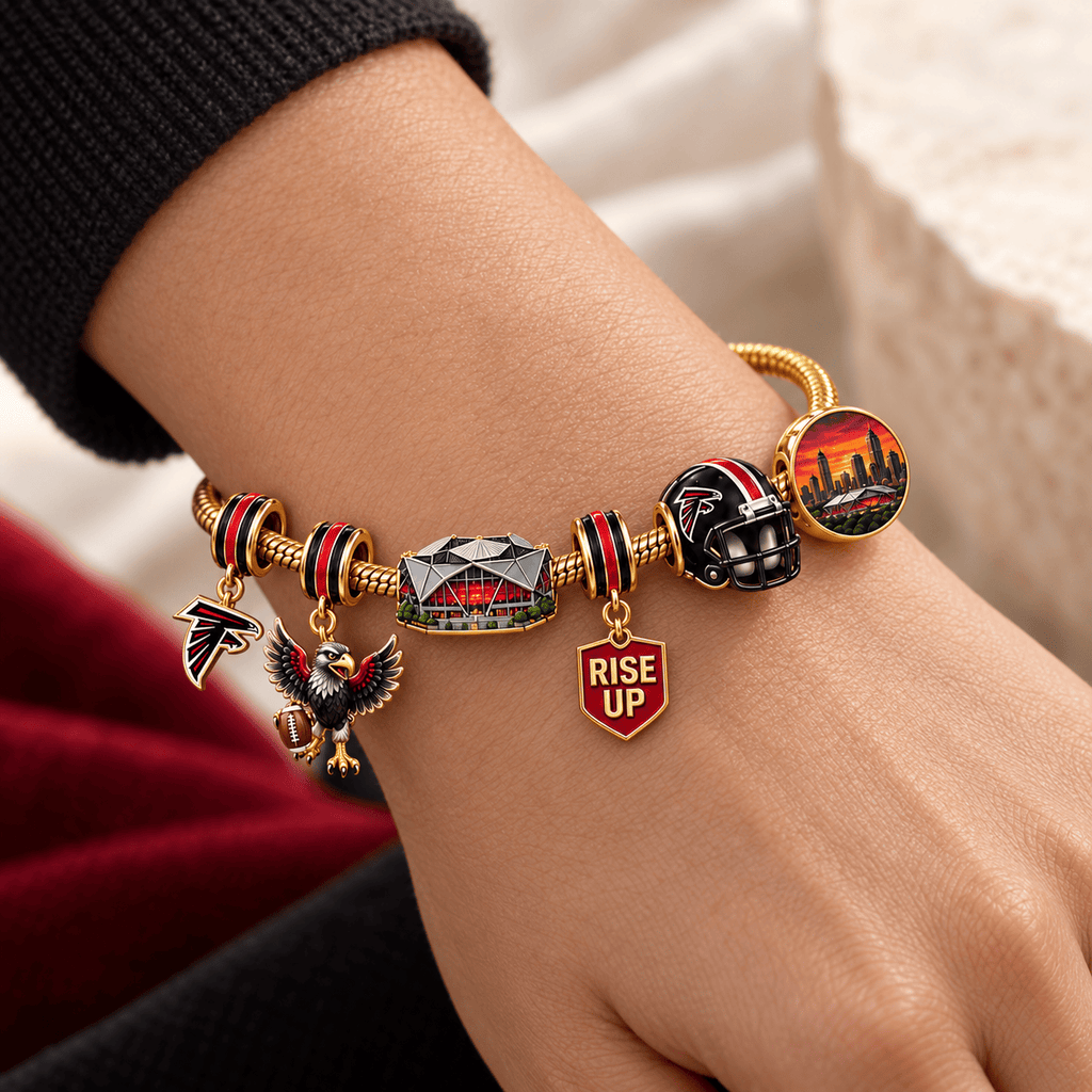 ATF Gold Charm Bracelet Set HQH