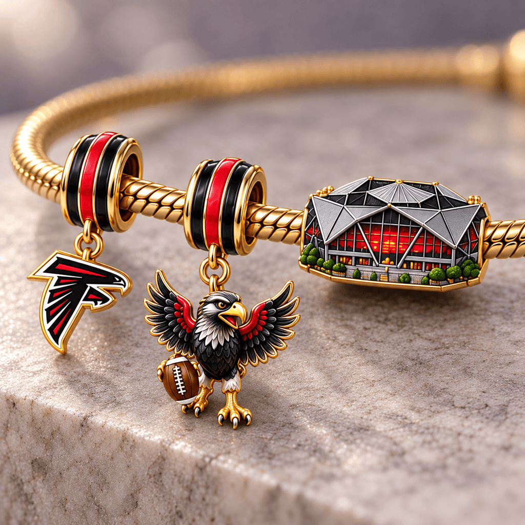ATF Gold Charm Bracelet Set HQH