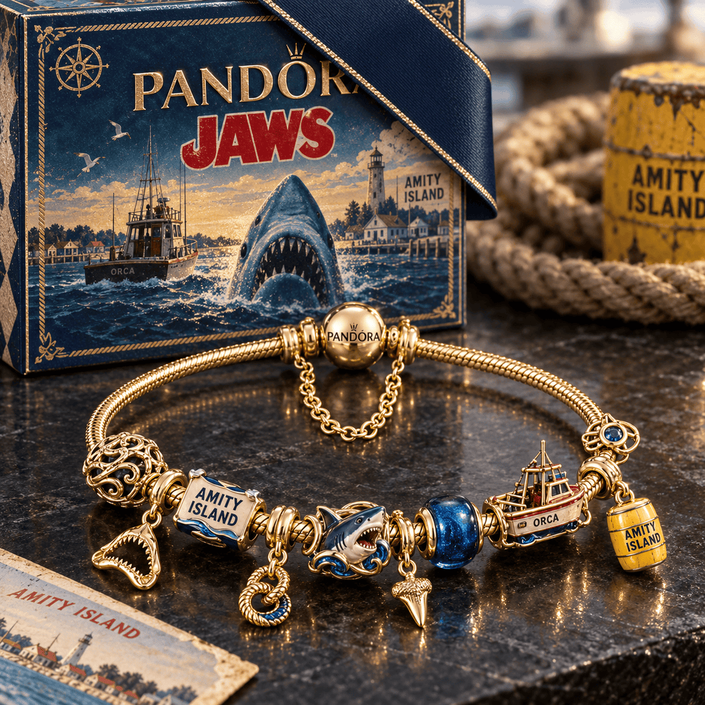 JAWS Gold Charm Bracelet Set PTKL
