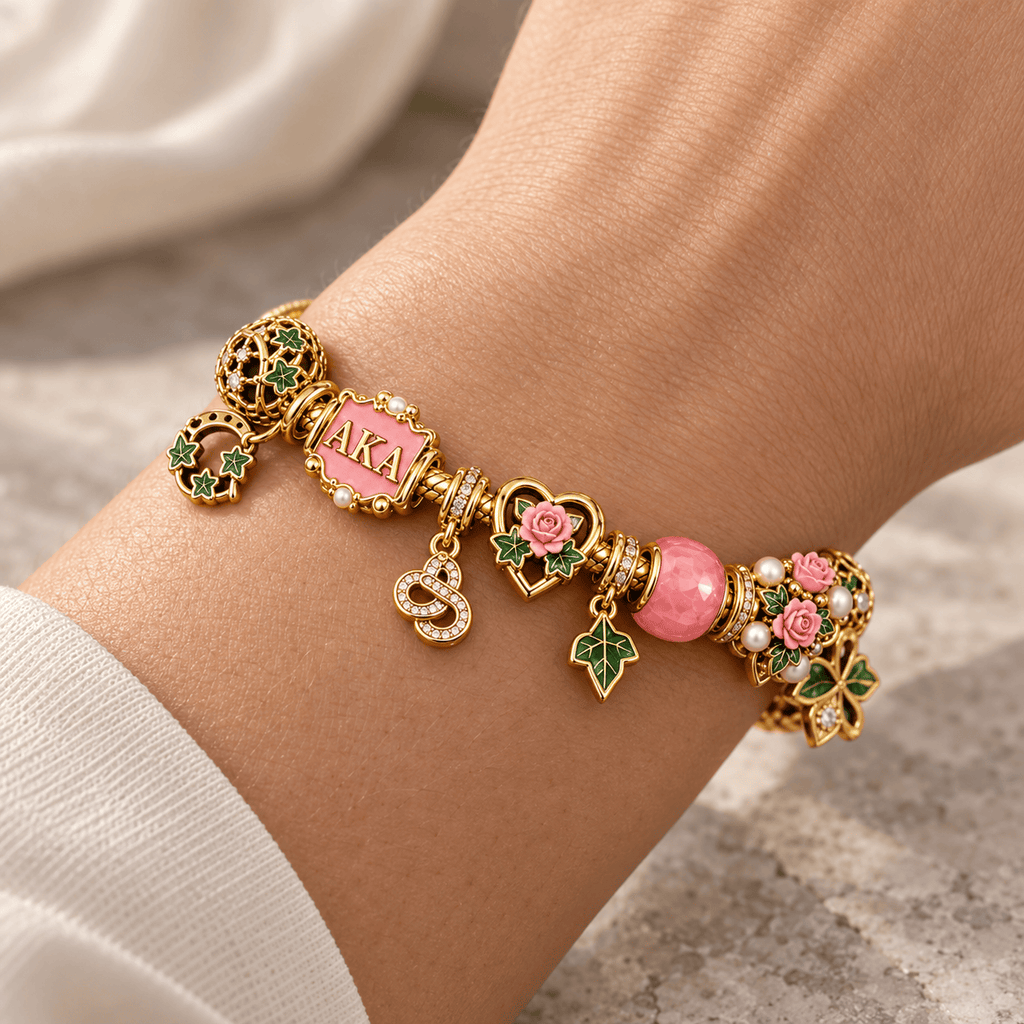 AKA Gold Charm Bracelet Set PTKL