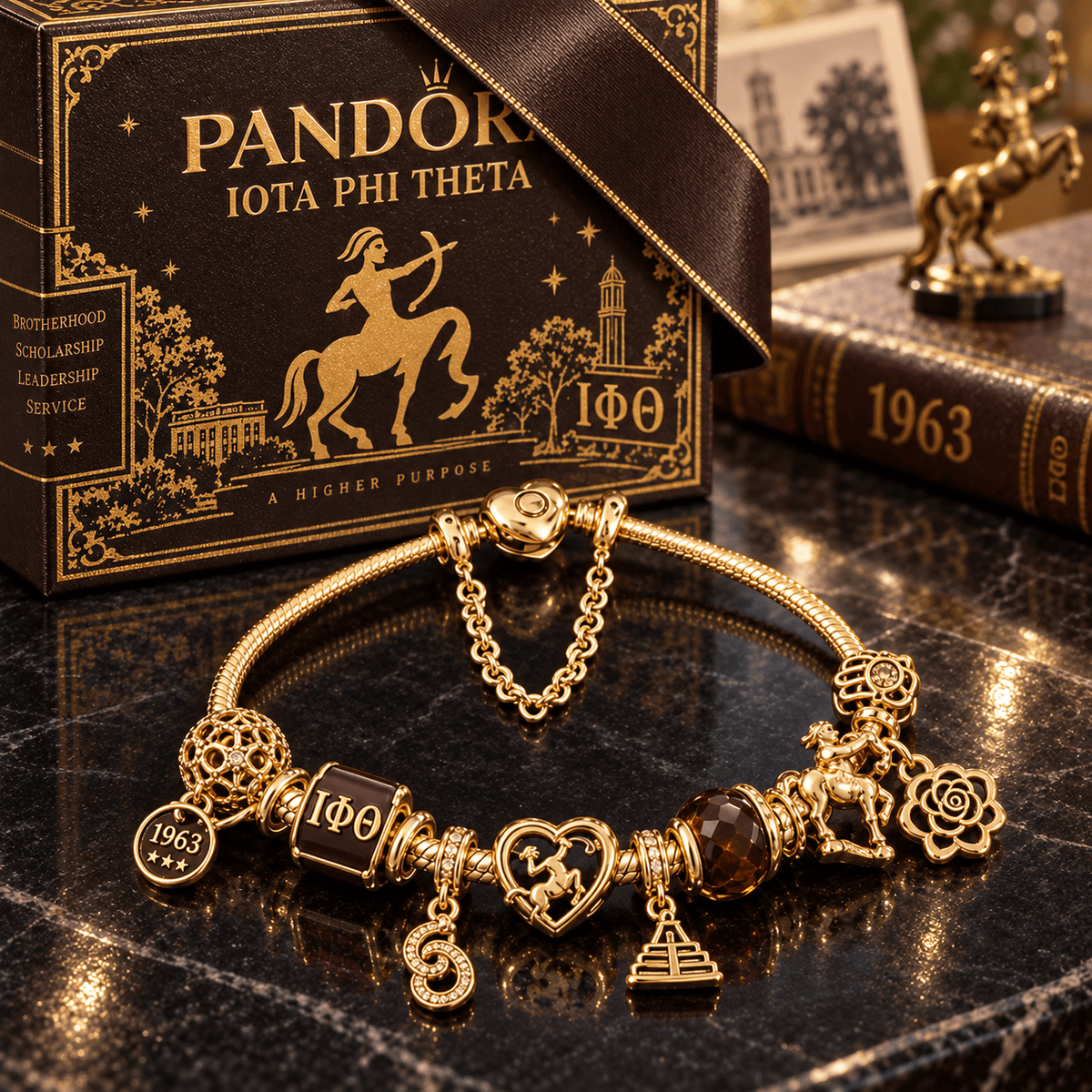 IPT Gold Charm Bracelet Set PTKL