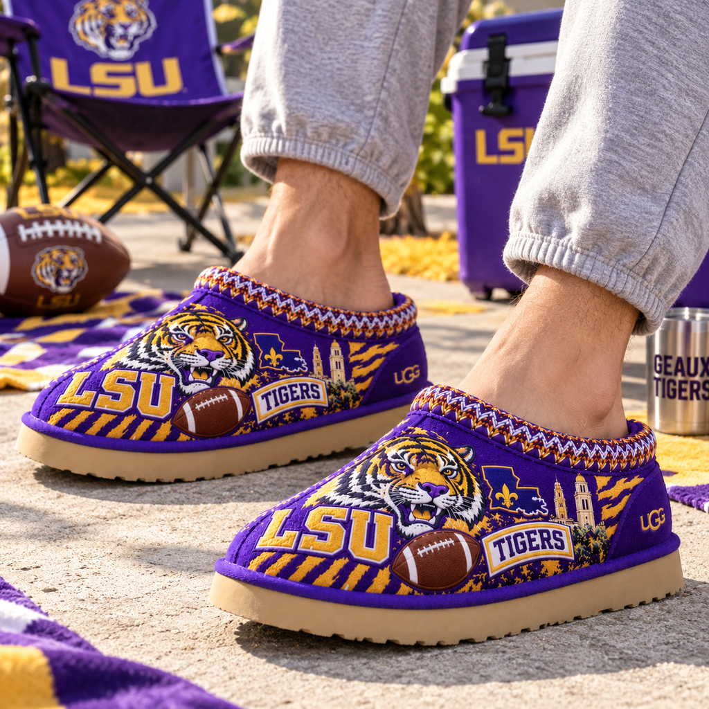 Premium LSU Heritage Suede Clog PDL