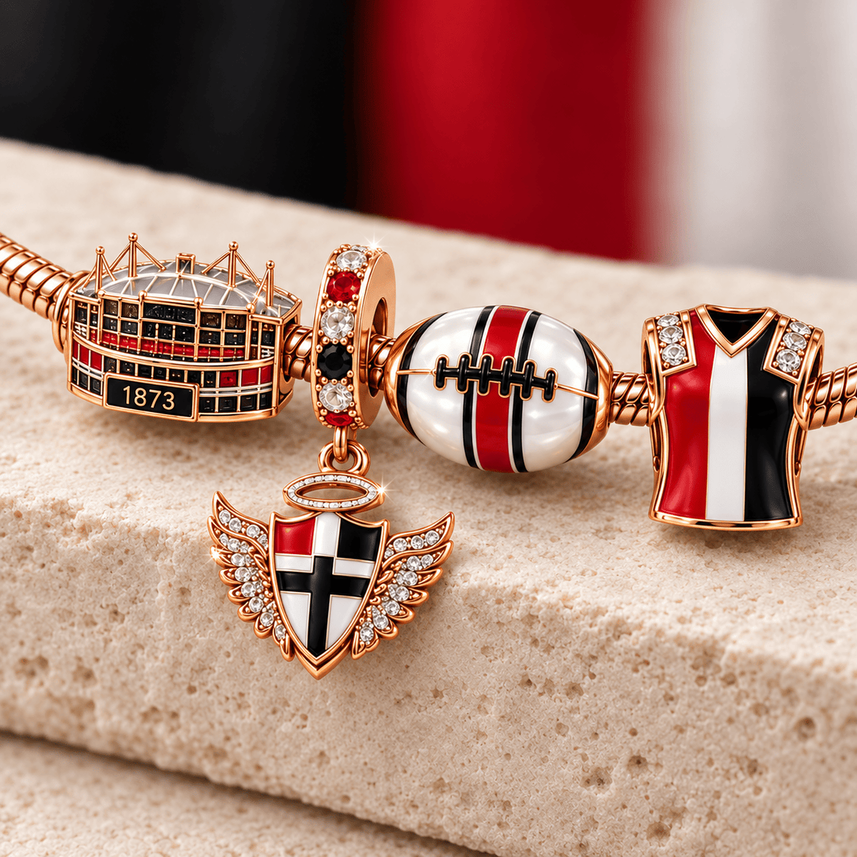 SKD Rose Gold Charm Bracelet Set TMH