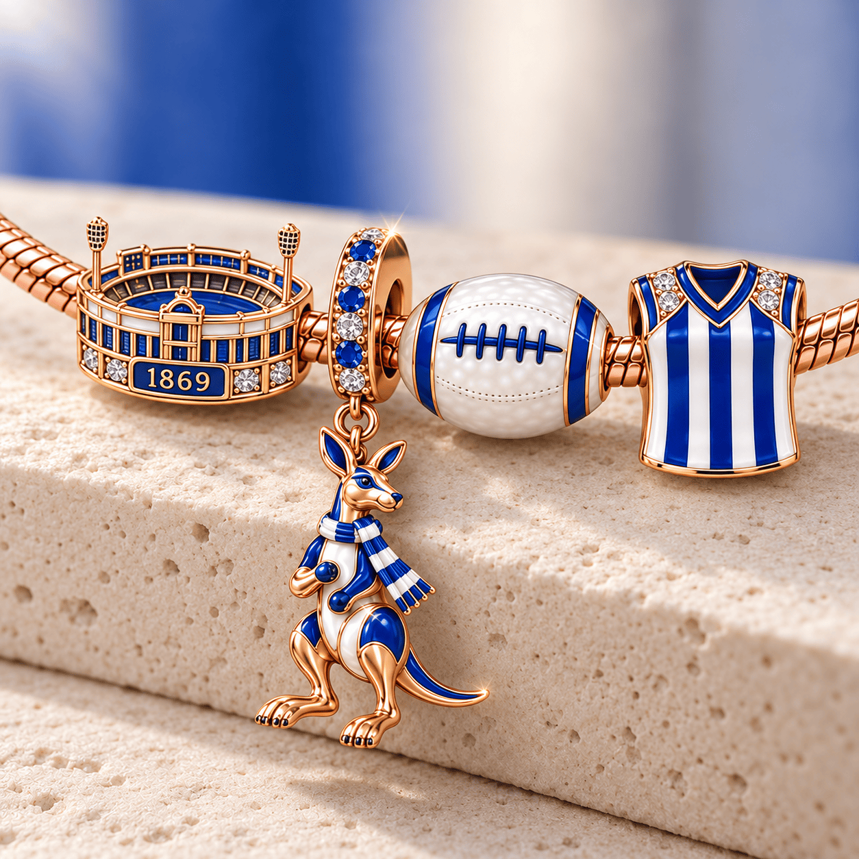 NMKS Rose Gold Charm Bracelet Set TMH