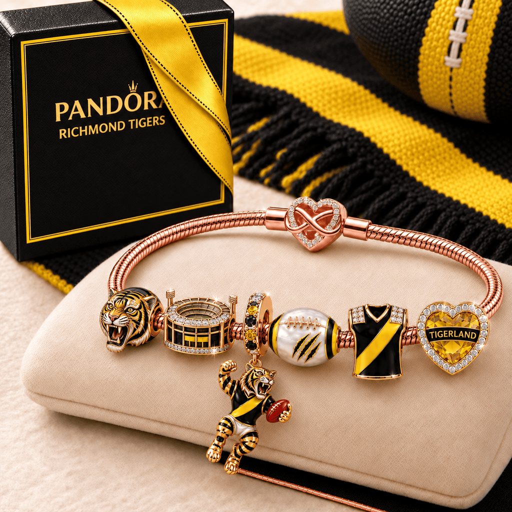 RIC Rose Gold Charm Bracelet Set TMH