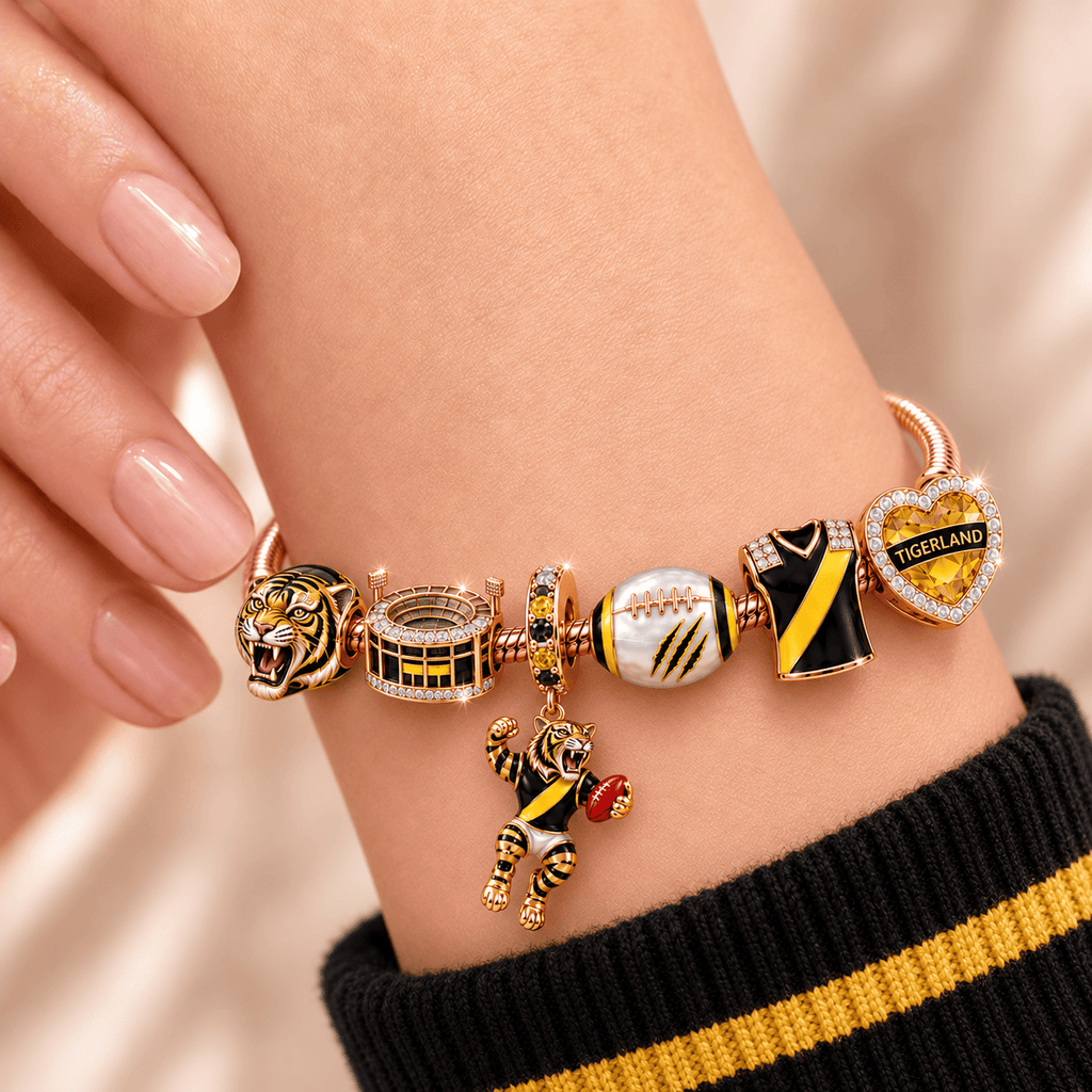 RIC Rose Gold Charm Bracelet Set TMH