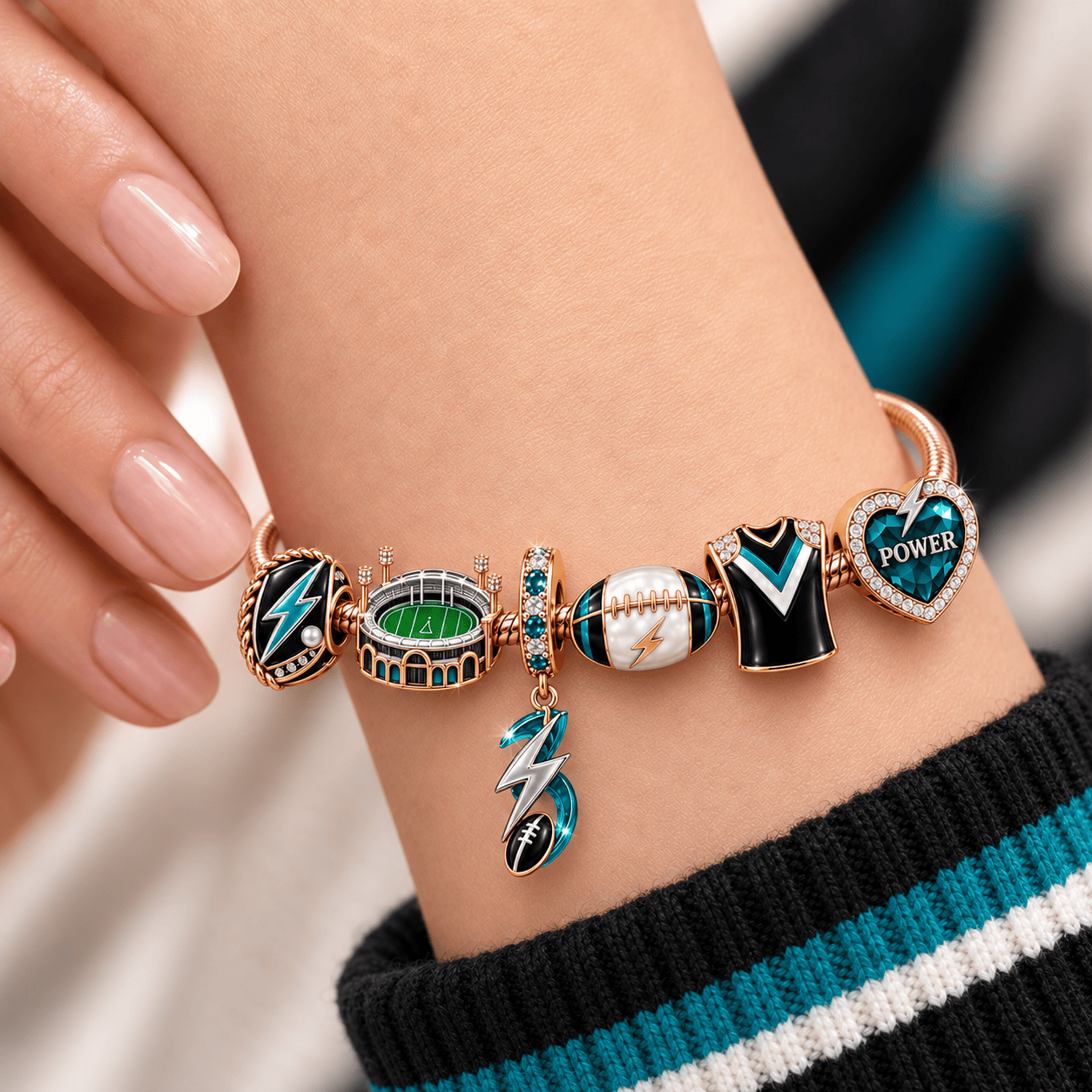 PADP Rose Gold Charm Bracelet Set TMH