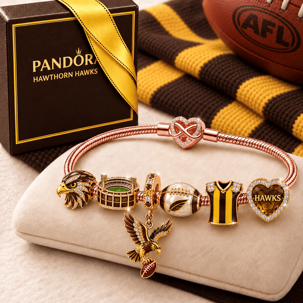 HTH Rose Gold Charm Bracelet Set TMH