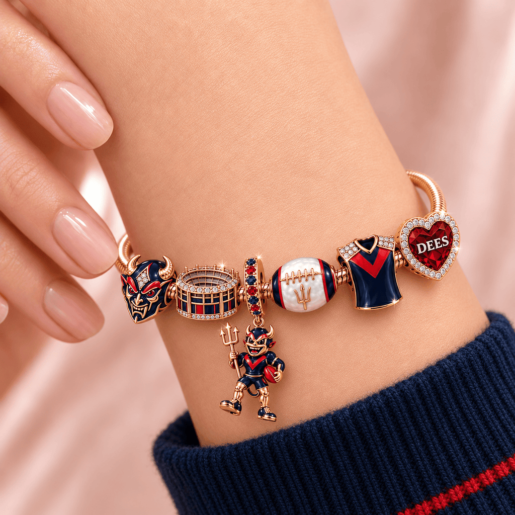 MBD Rose Gold Charm Bracelet Set TMH