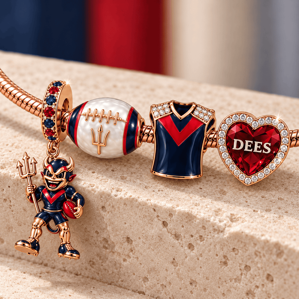 MBD Rose Gold Charm Bracelet Set TMH