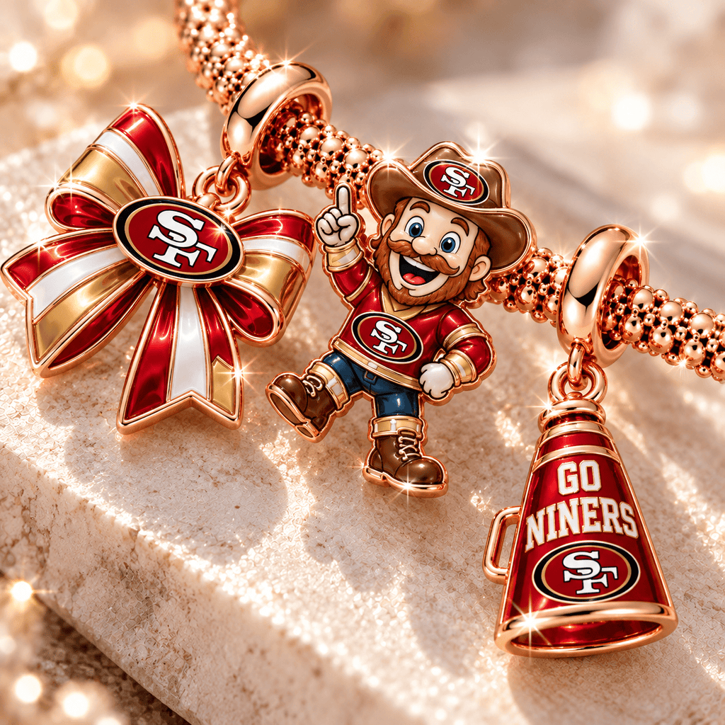 SF49 Rose Gold Charm Bracelet Set TTTT