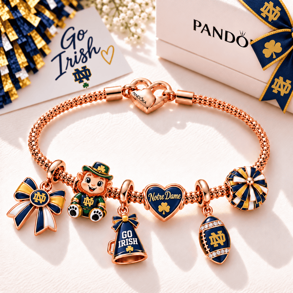 NDFI Rose Gold Charm Bracelet Set TTTT