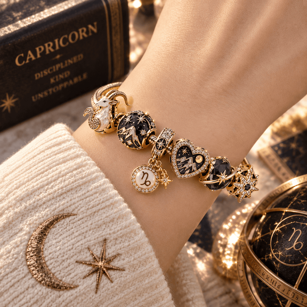 AQR Gold Charm Bracelet Set PTT