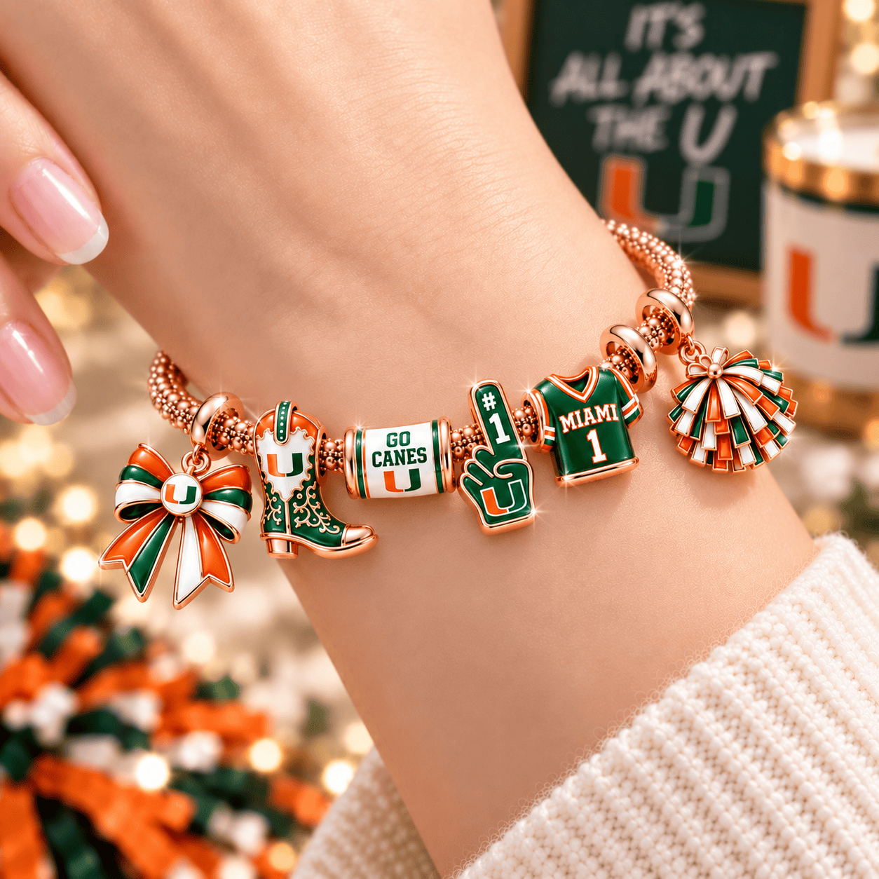MHC Rose Gold Charm Bracelet Set TTTT
