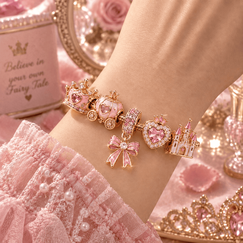 PPR Gold Charm Bracelet Set PTT