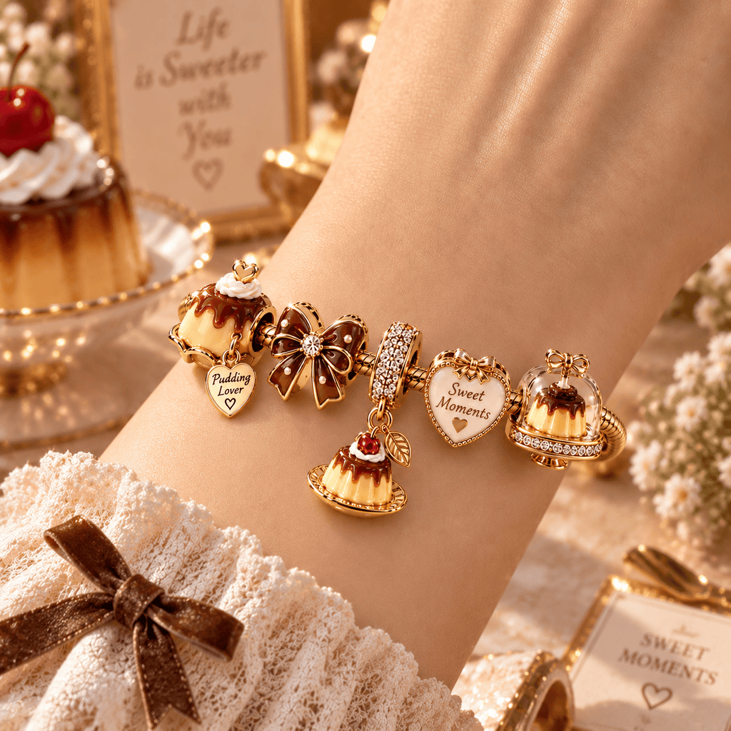 PUD Gold Charm Bracelet Set PTT