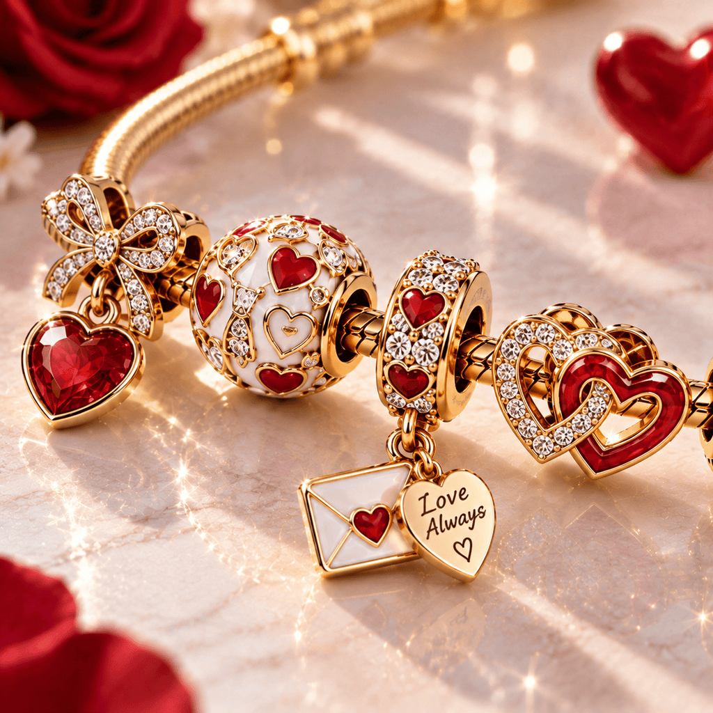 VLT Gold Charm Bracelet Set PTT