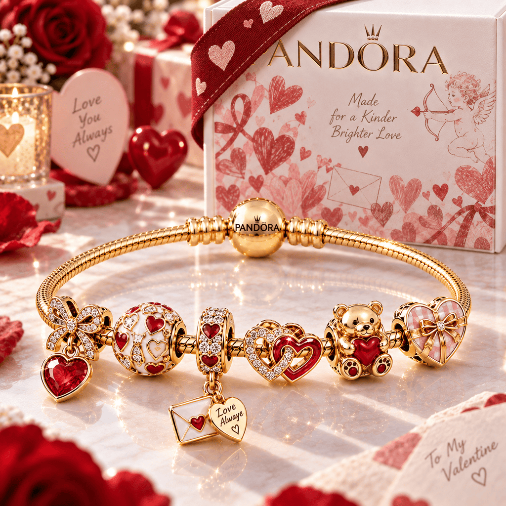 VLT Gold Charm Bracelet Set PTT