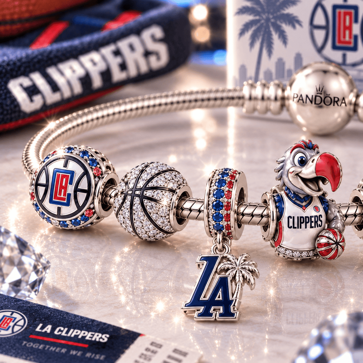 LACP Sliver Charm Bracelet Set VTH