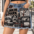 LKP Embellished Denim Skirt DNBN