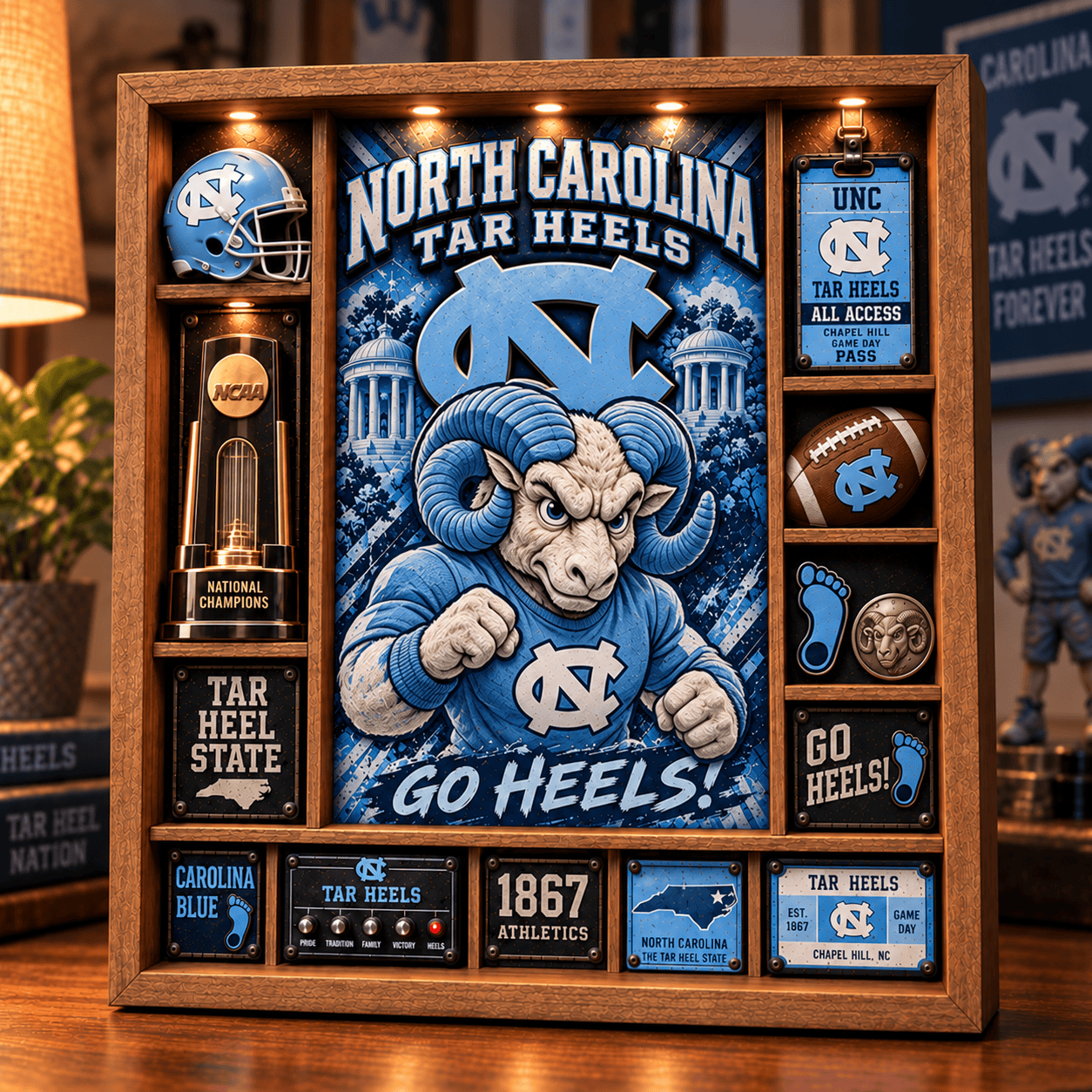 UNC Premium Shadow Box PVNA